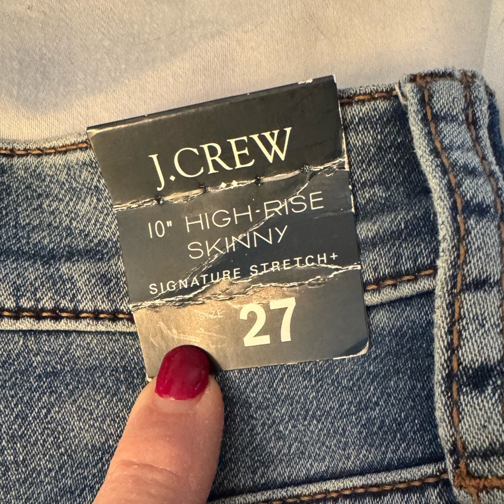 J Crew NWT High Rise Skinny Jeans Size 27